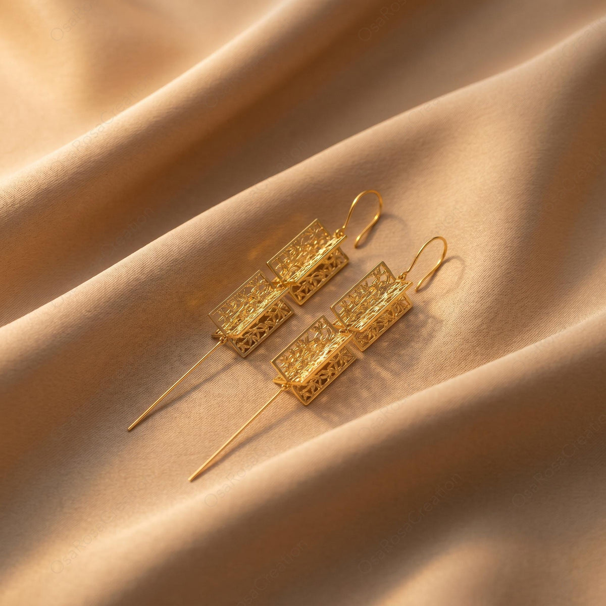 Bamboo Lantern Earrings