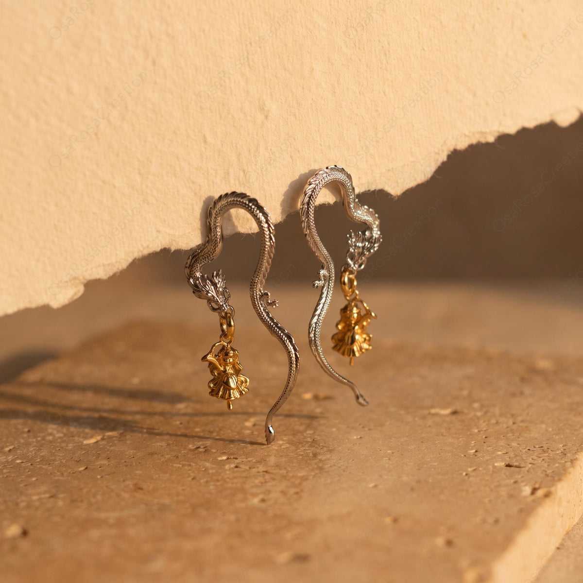 Dragon Fairy Charm Earrings