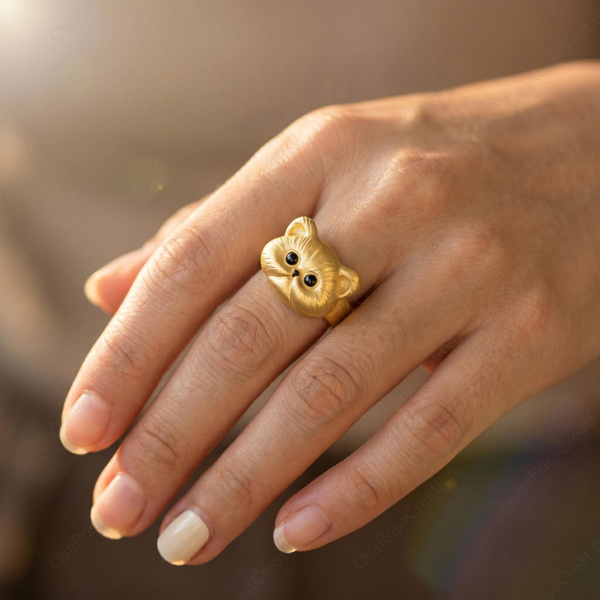 Textured Cat Ring