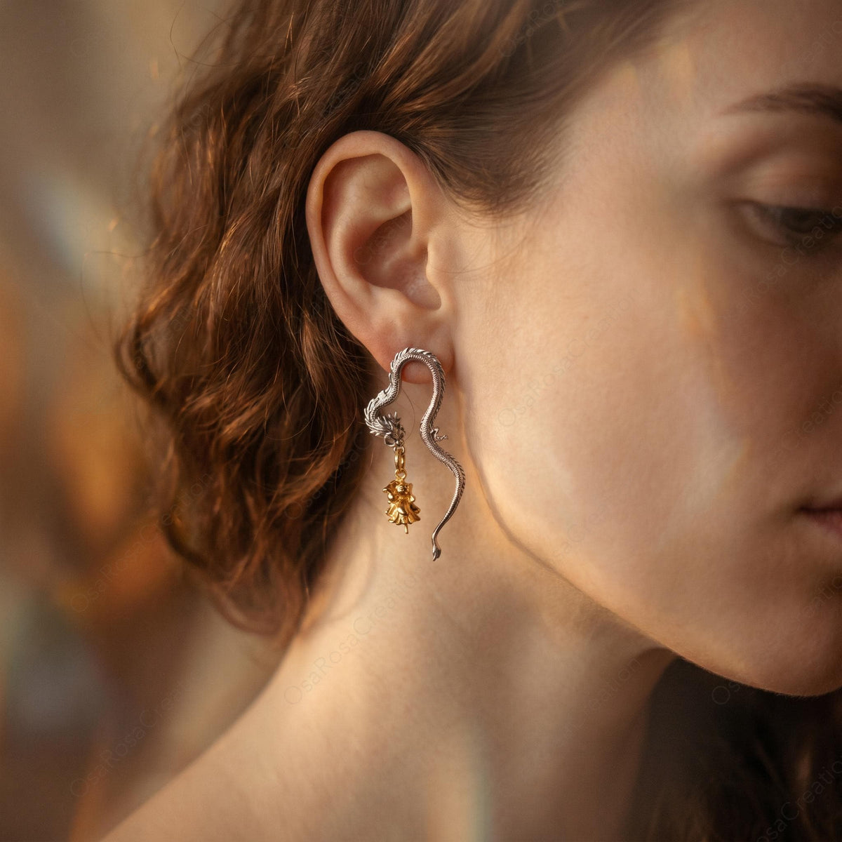 Dragon Fairy Charm Earrings