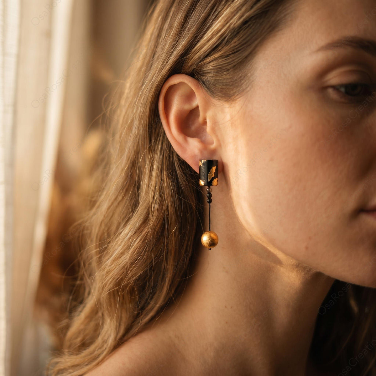 Desert Gold Drop Earrings