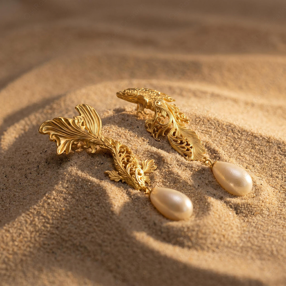 Pisces Pearl Earrings