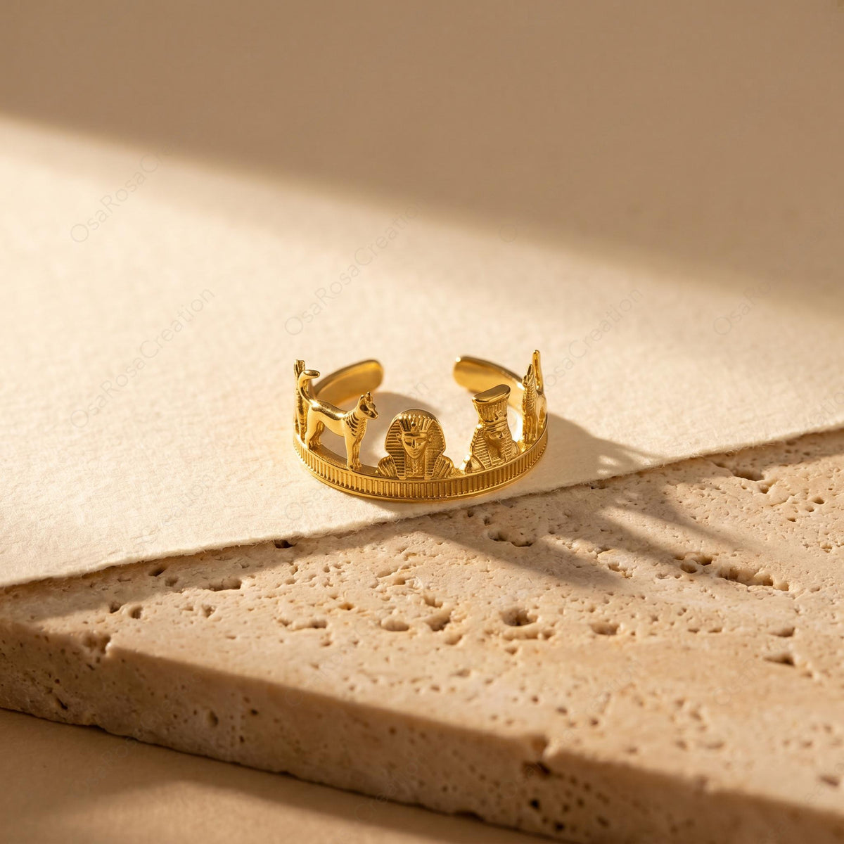 Anubis Temple Ring