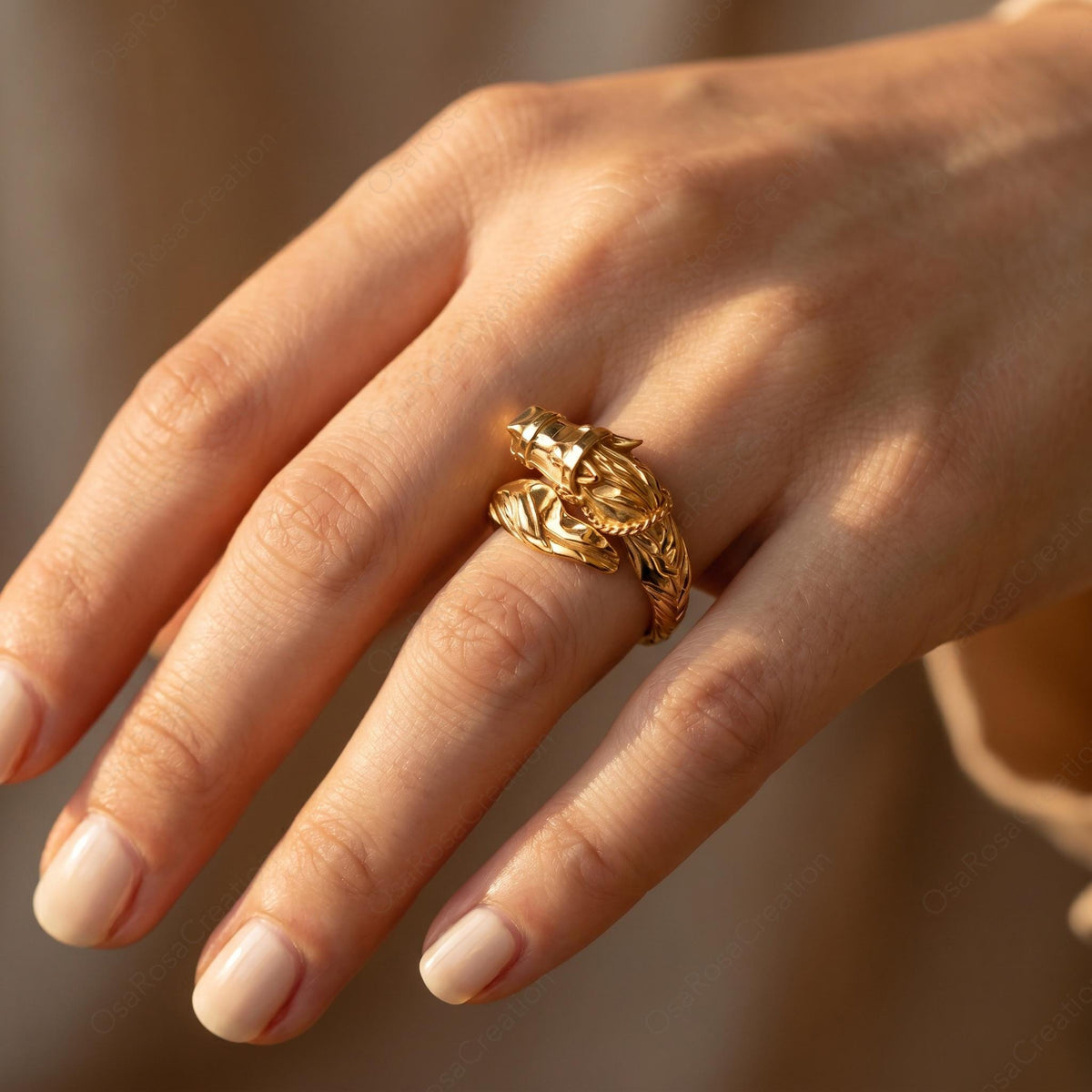 Equestrian Horse Wrap Ring