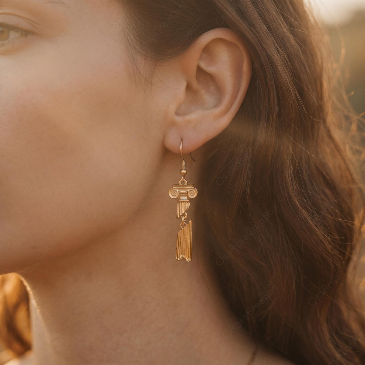 Athena Column Earrings
