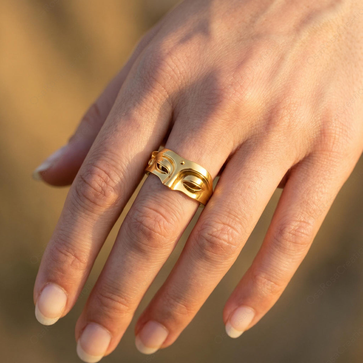 Abstract Face Ring