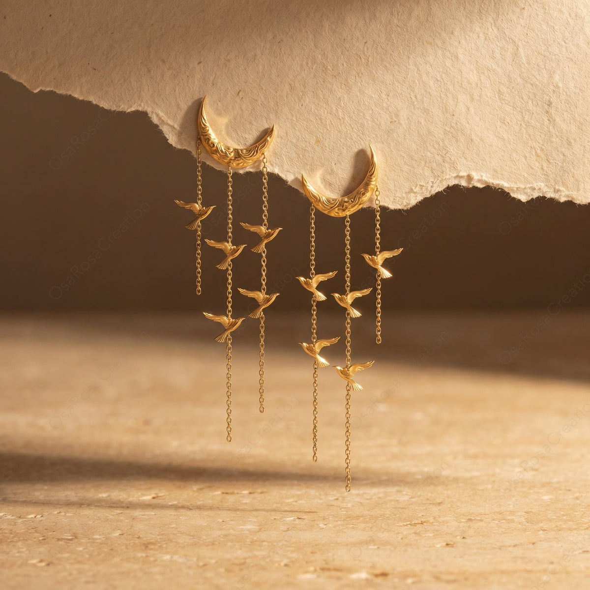 Moonlit Bird Earrings