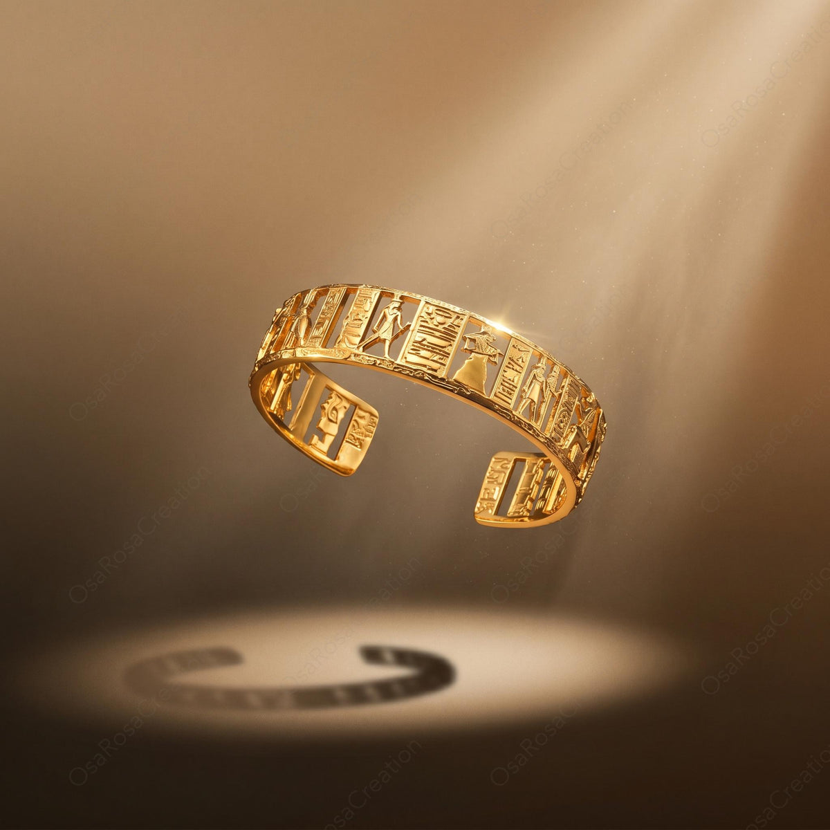 Egyptian Hieroglyph Cuff