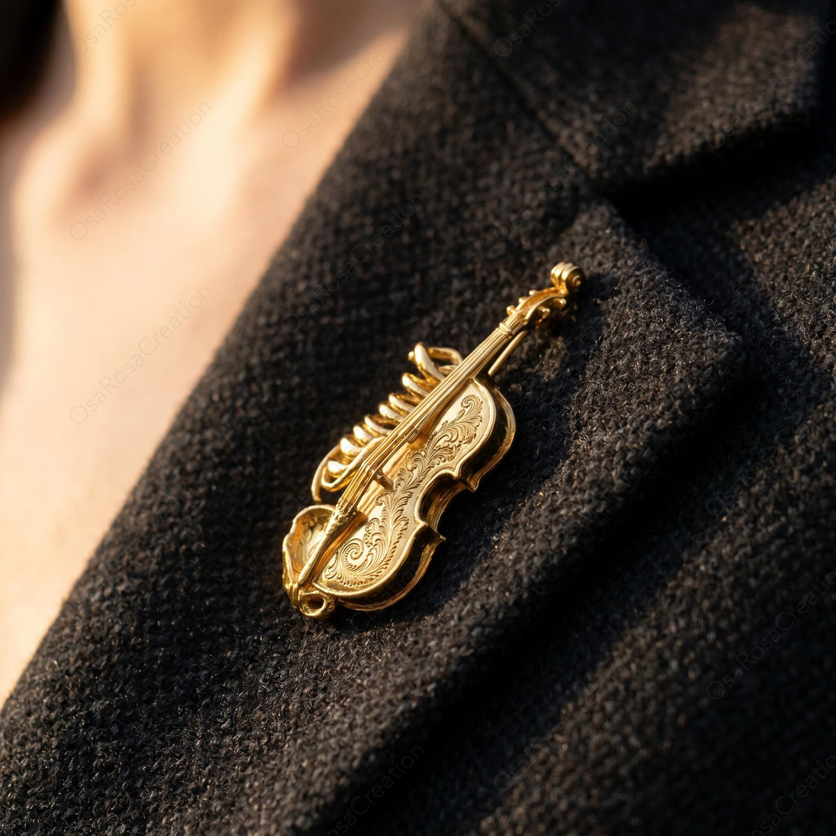 Broche Cage thoracique de violon