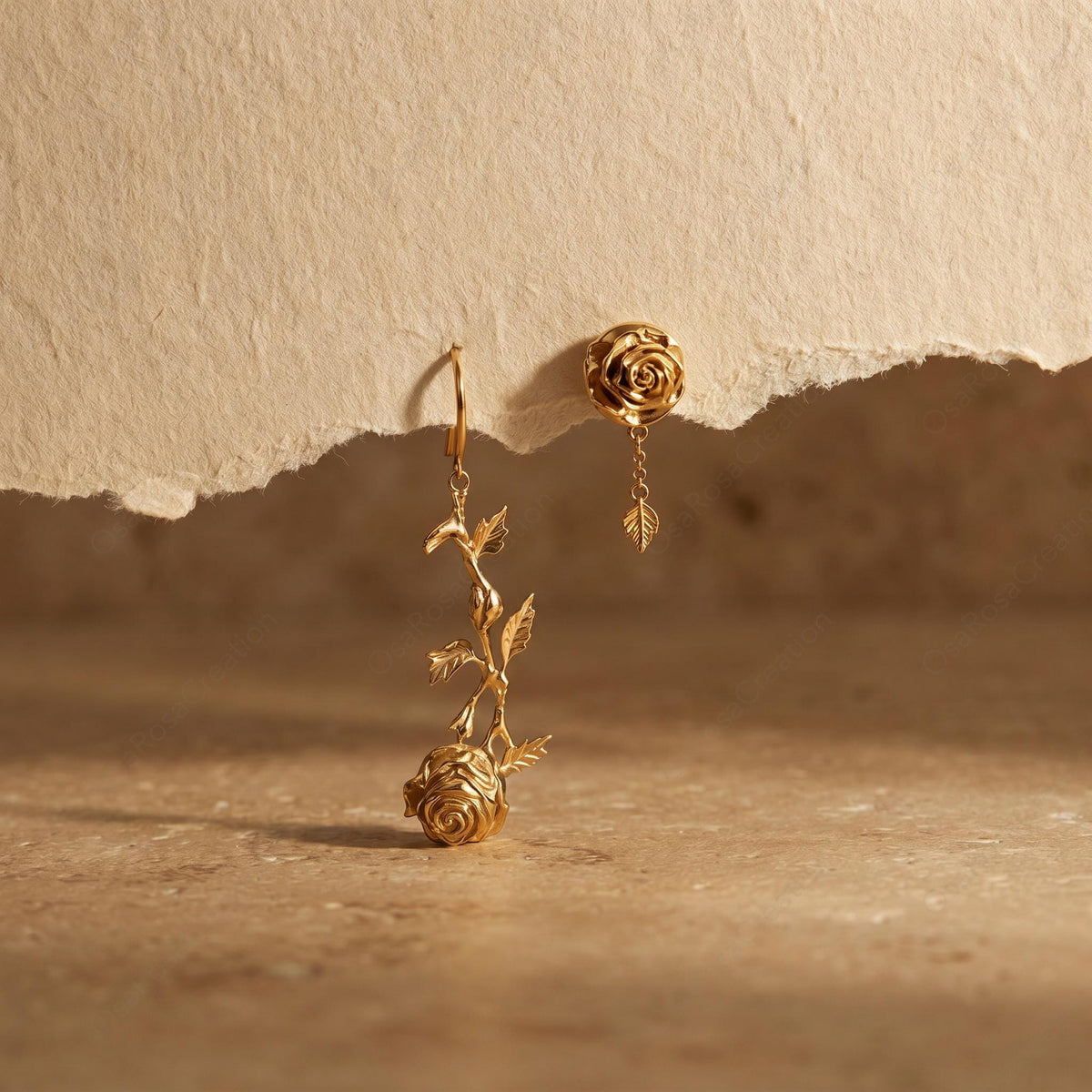 Twin Rose Earrings