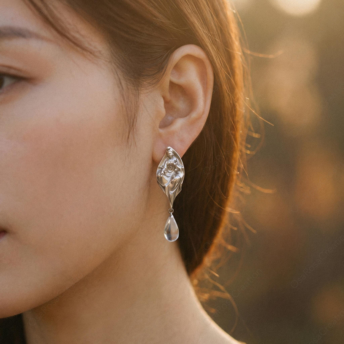Boucles d'oreilles Figure méditative