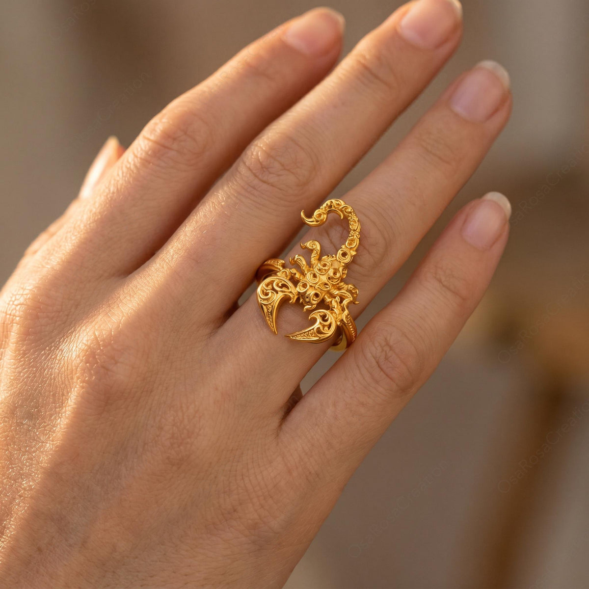 Baroque Scorpion Ring