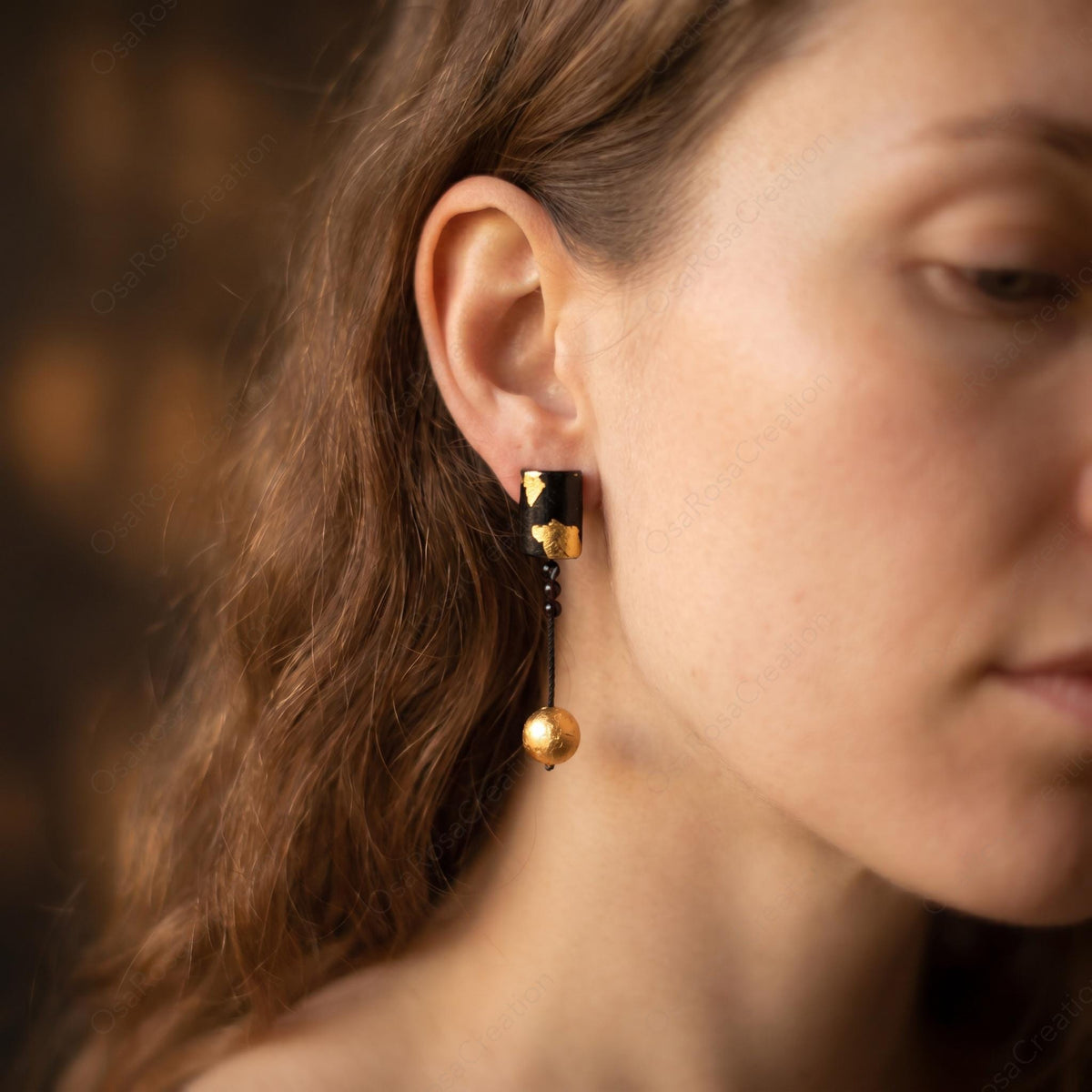 Desert Gold Drop Earrings