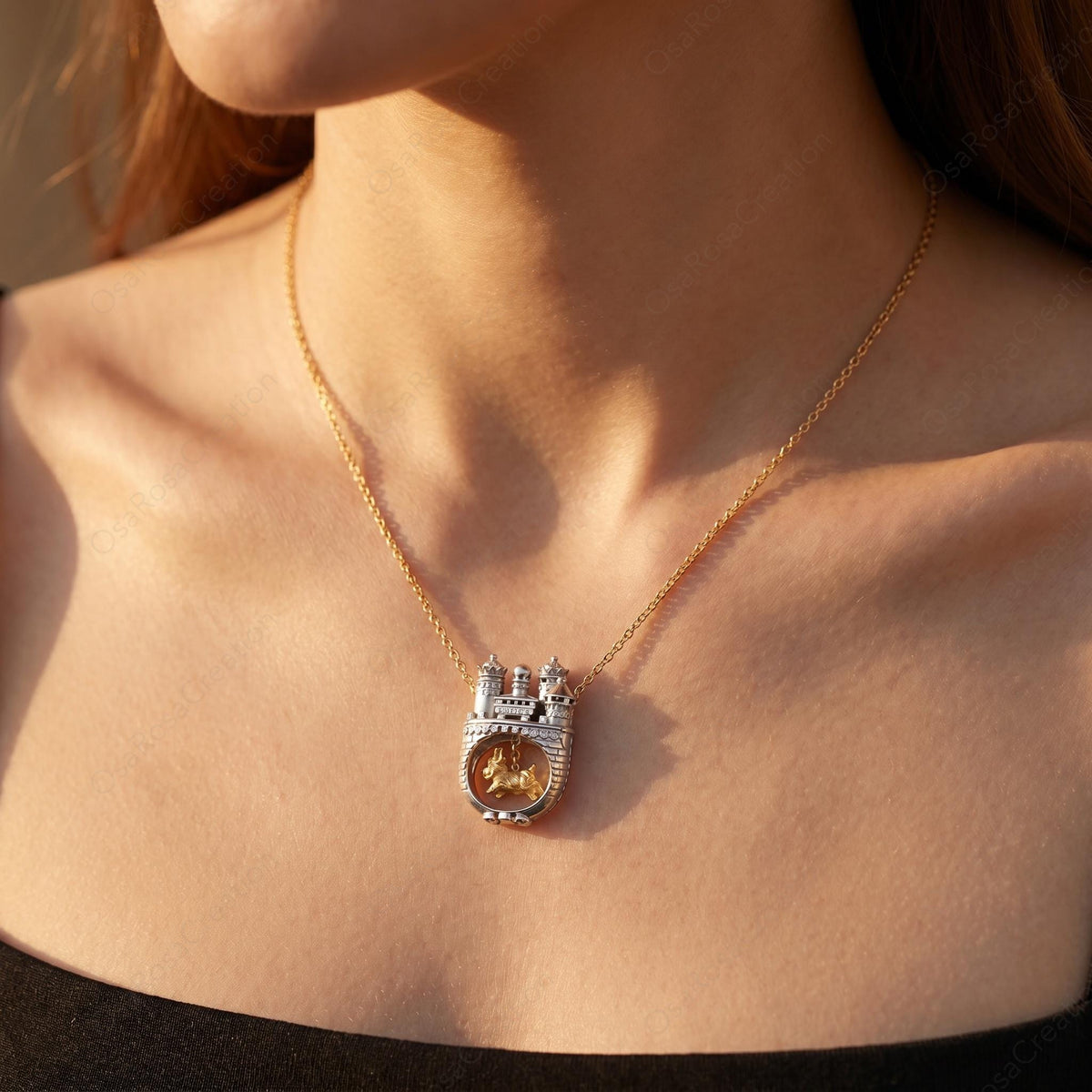 Castle Dog Necklace
