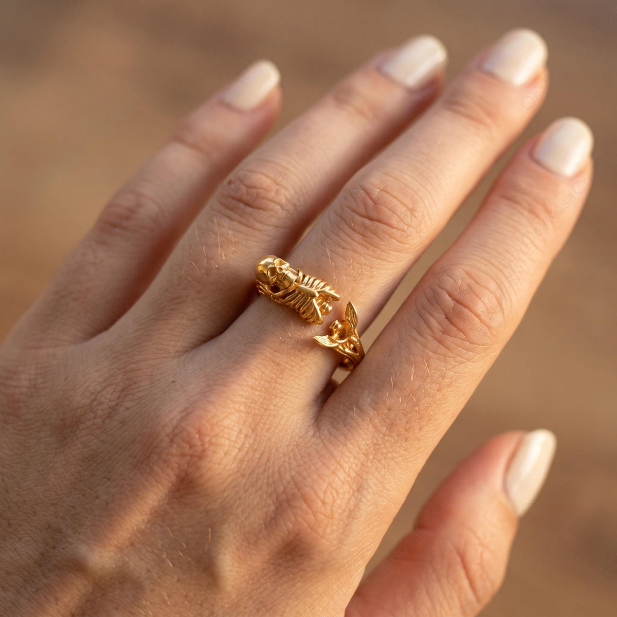 Mermaid Skeleton Ring