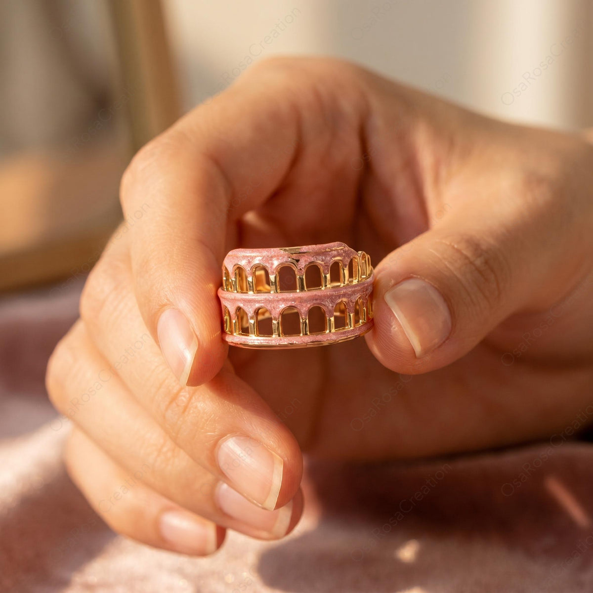 Pink Colosseum Ring