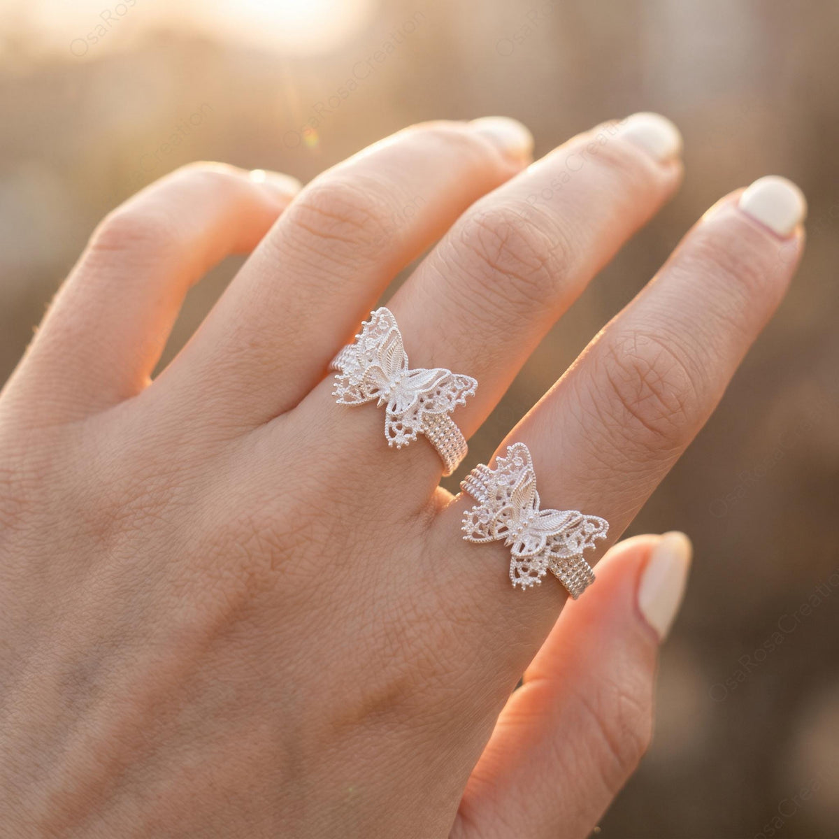 Filigree Butterfly Ring