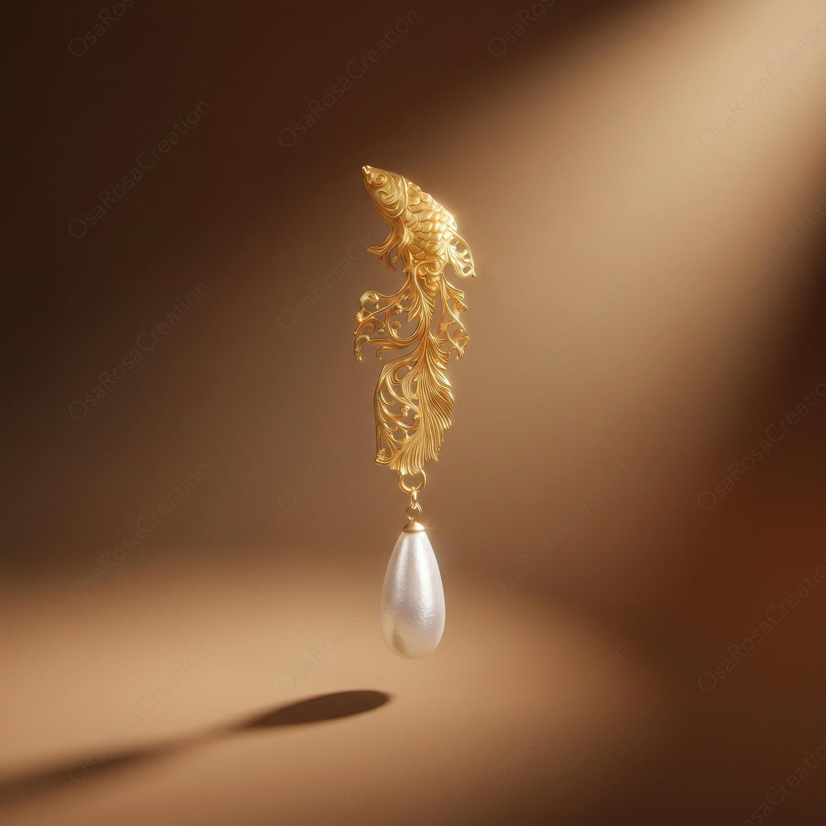 Pisces Pearl Earrings