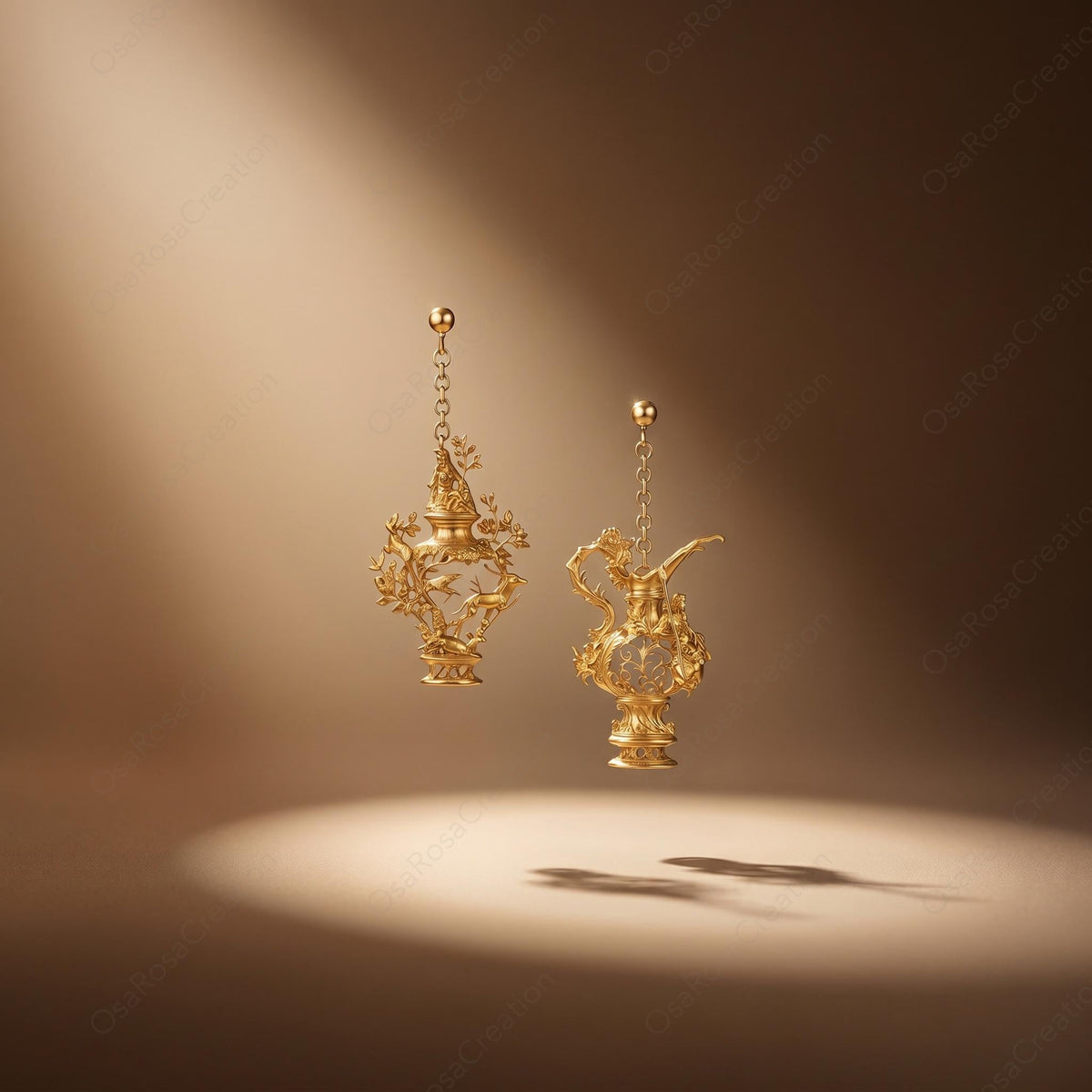 Boucles d'oreilles Bateau Verseau