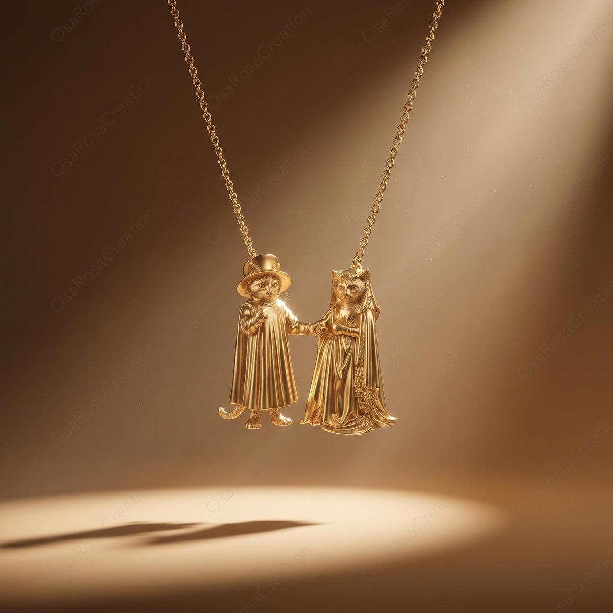 Arnolfini Cat Necklace