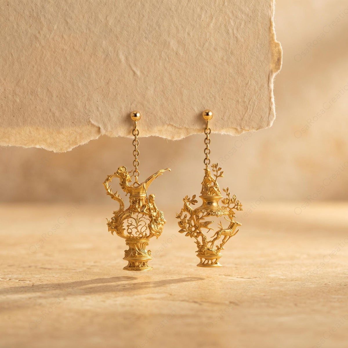 Boucles d'oreilles Bateau Verseau
