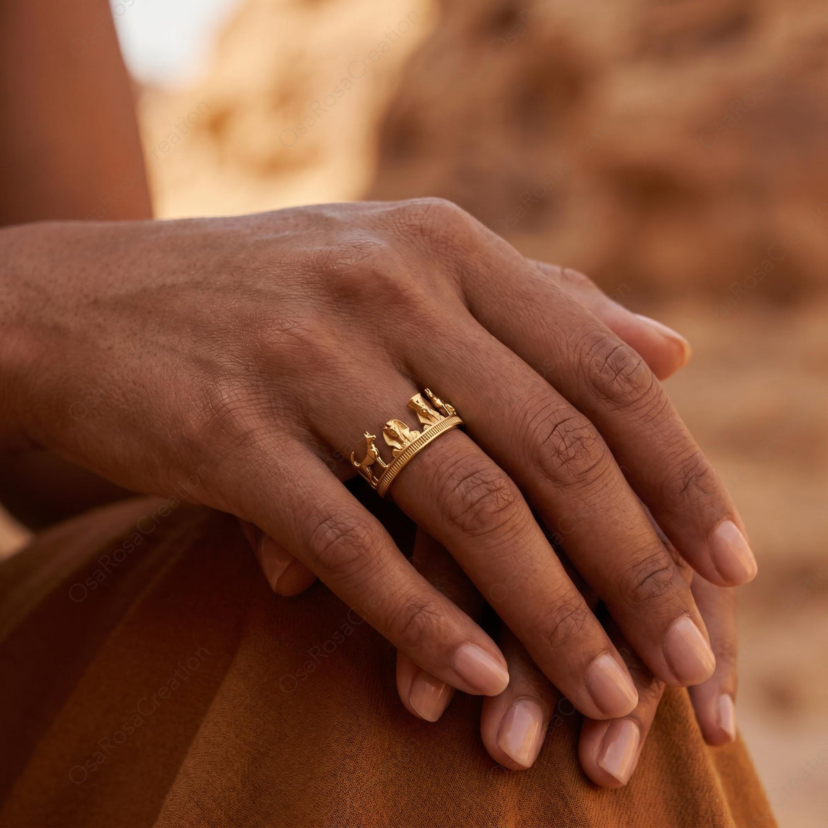 Anubis Temple Ring