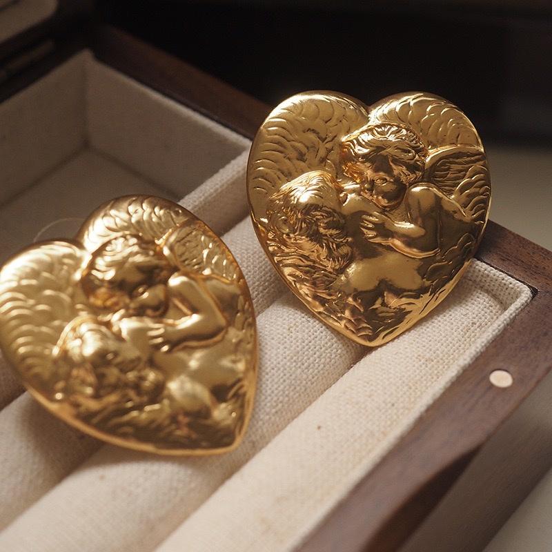 Boucles d'oreilles Cœur de Chérubin