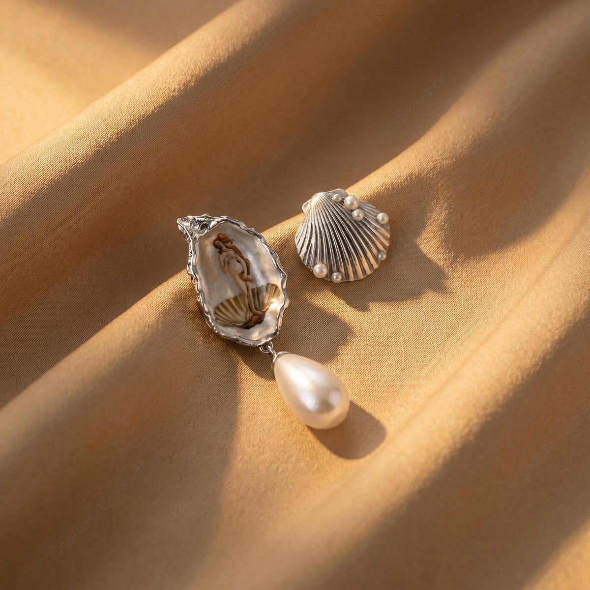 Renaissance Oyster Pearl Earrings