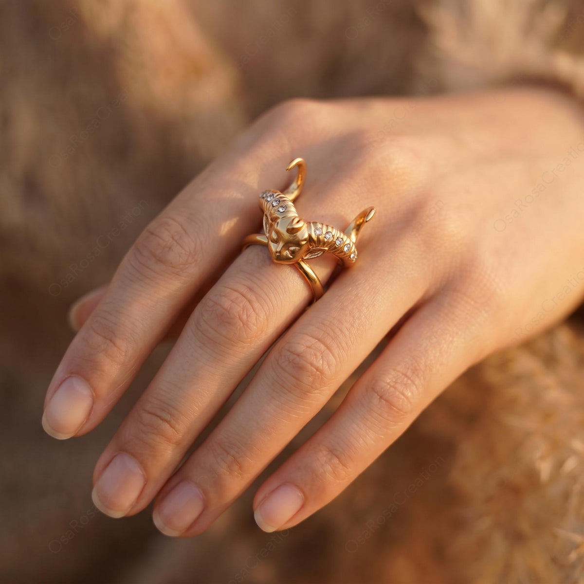 Capricorn Sea Goat Ring