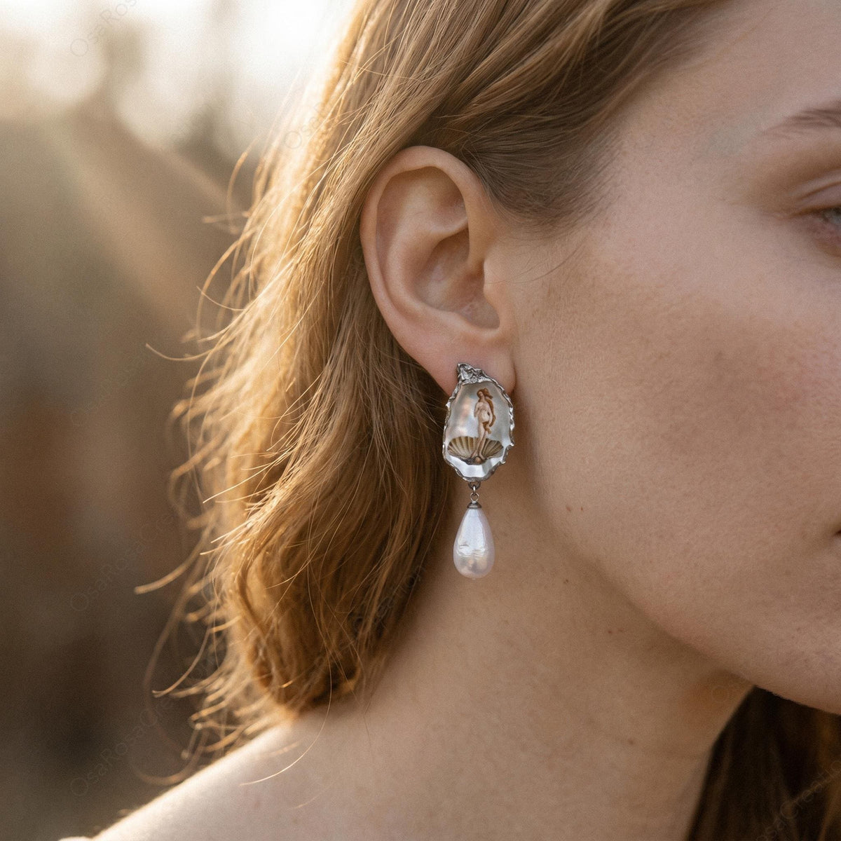 Renaissance Oyster Pearl Earrings
