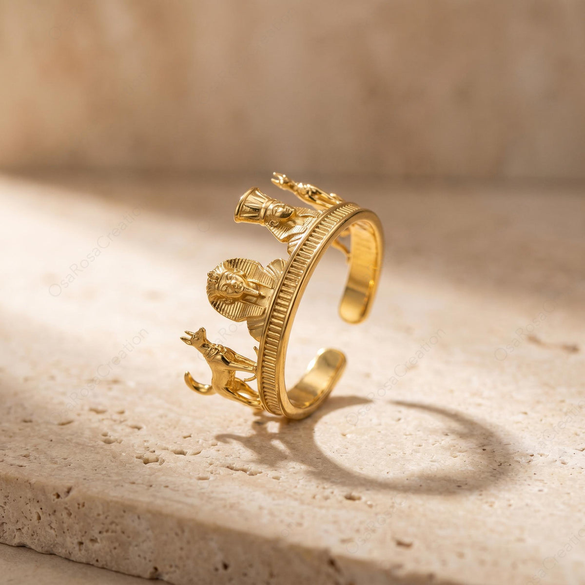 Anubis Temple Ring