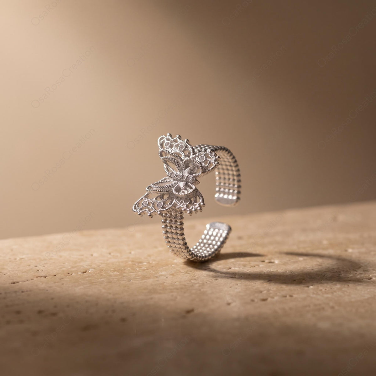 Filigree Butterfly Ring