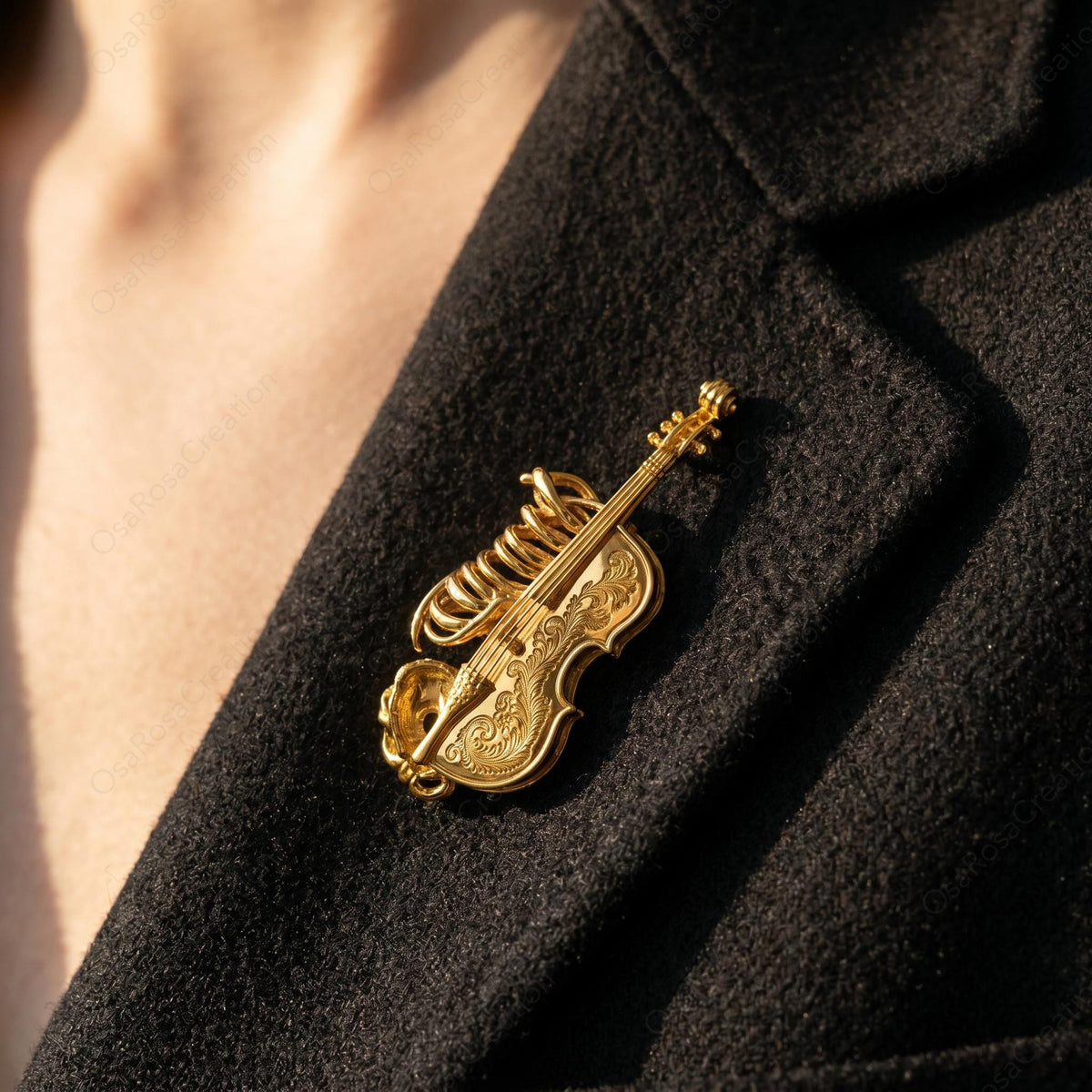 Spilla cassa di violino