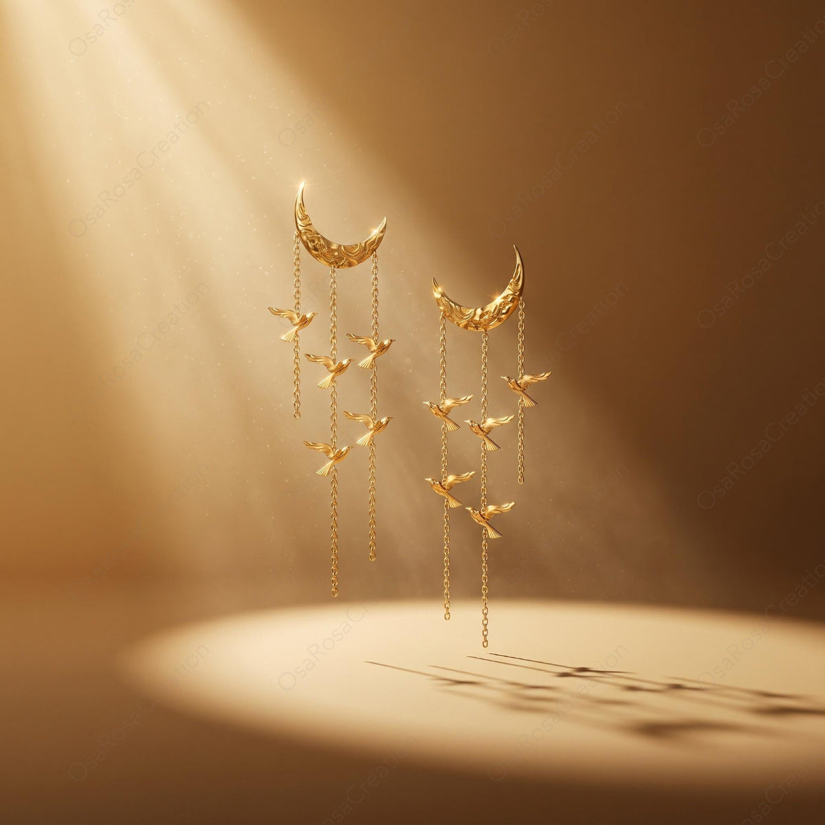 Moonlit Bird Earrings