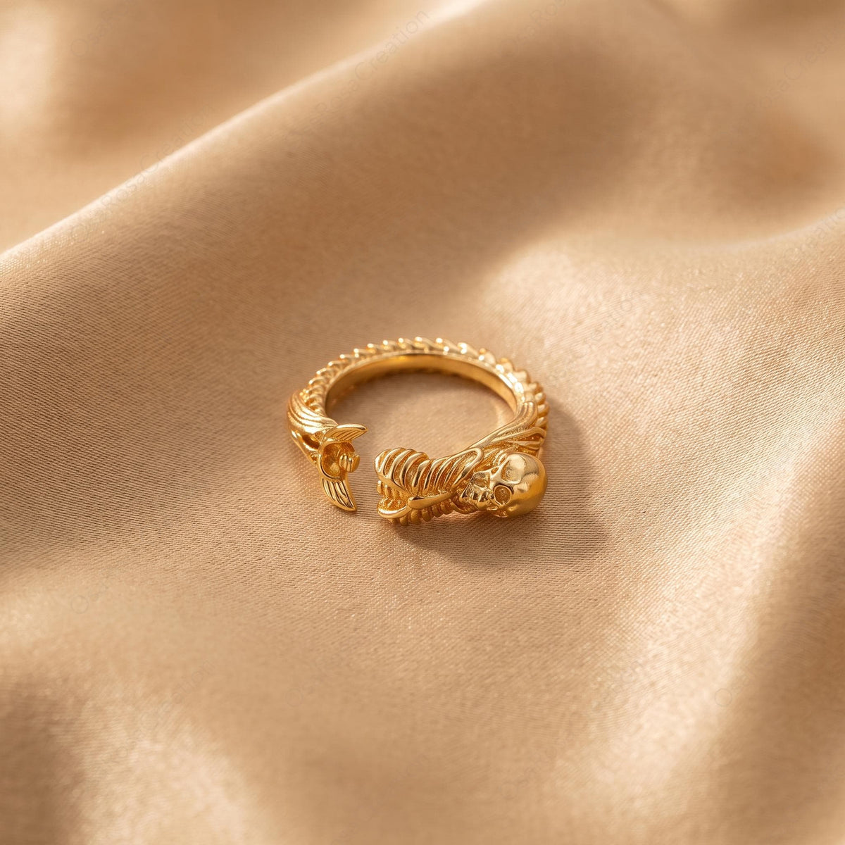 Mermaid Skeleton Ring
