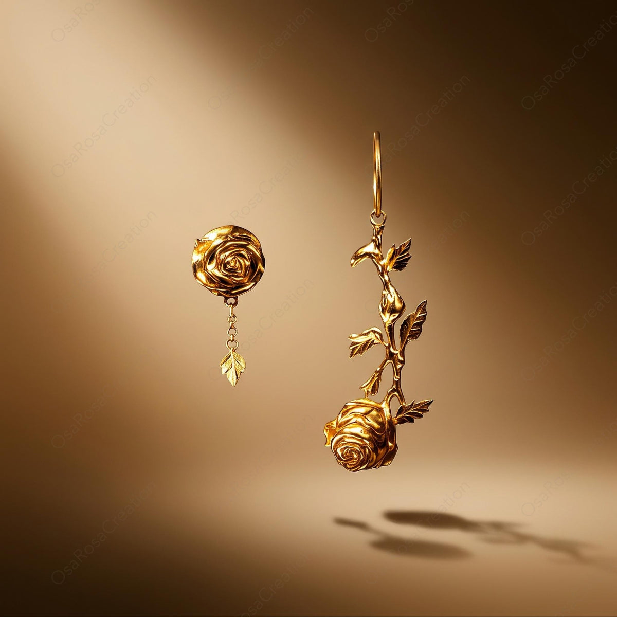 Twin Rose Earrings