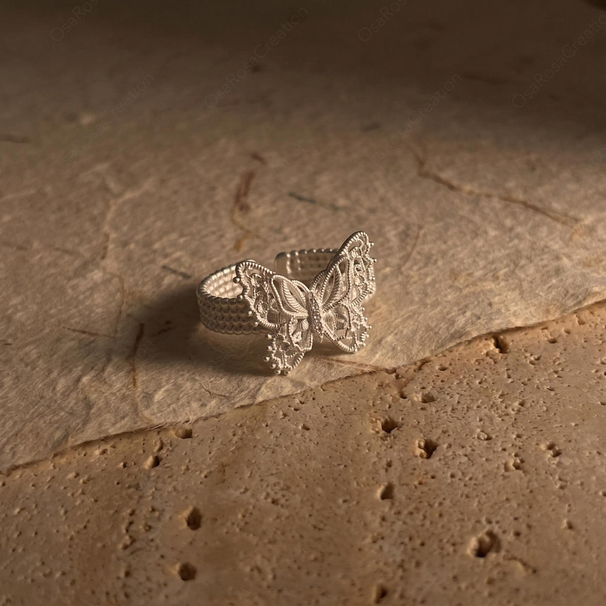 Filigree Butterfly Ring