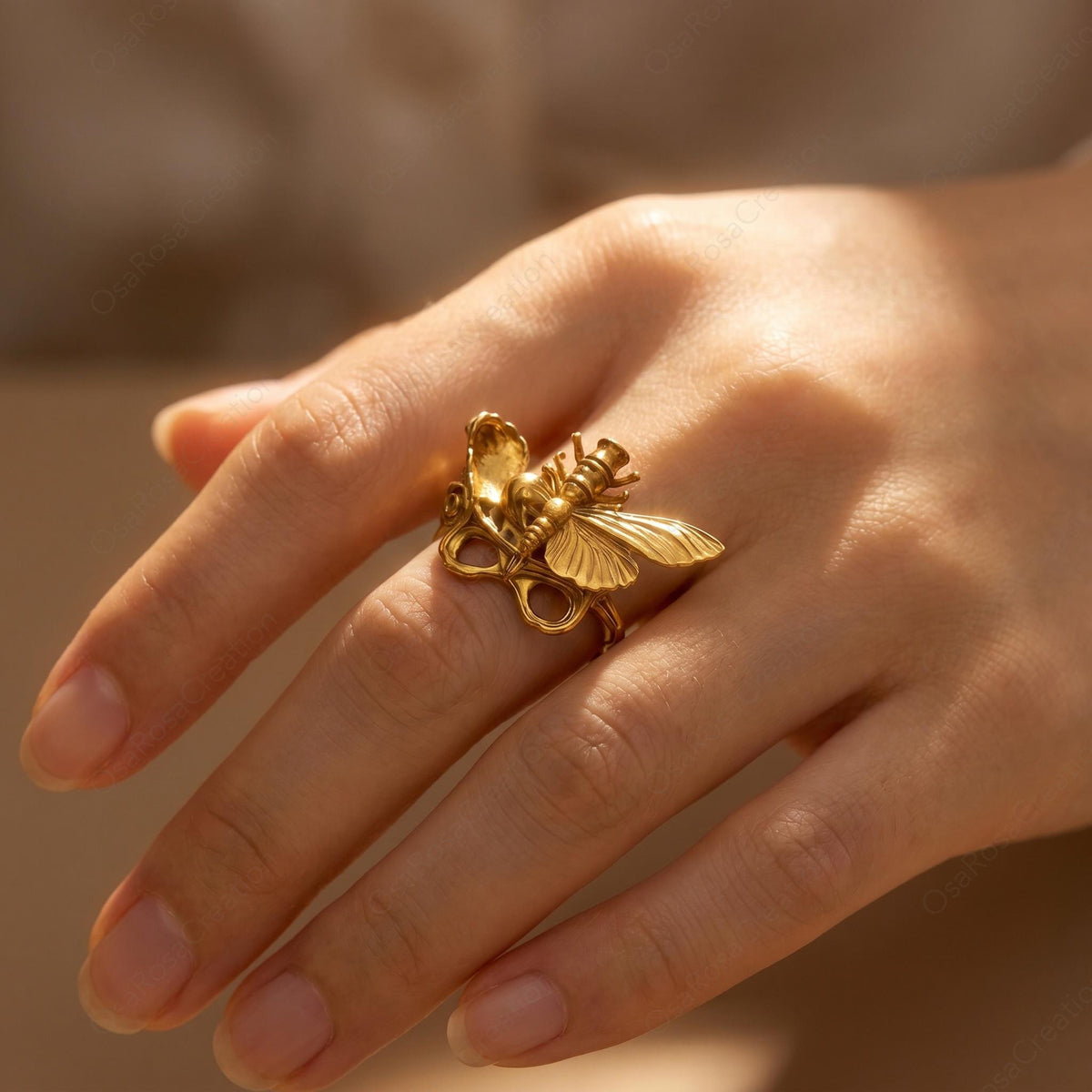 Art Nouveau Butterfly Ring
