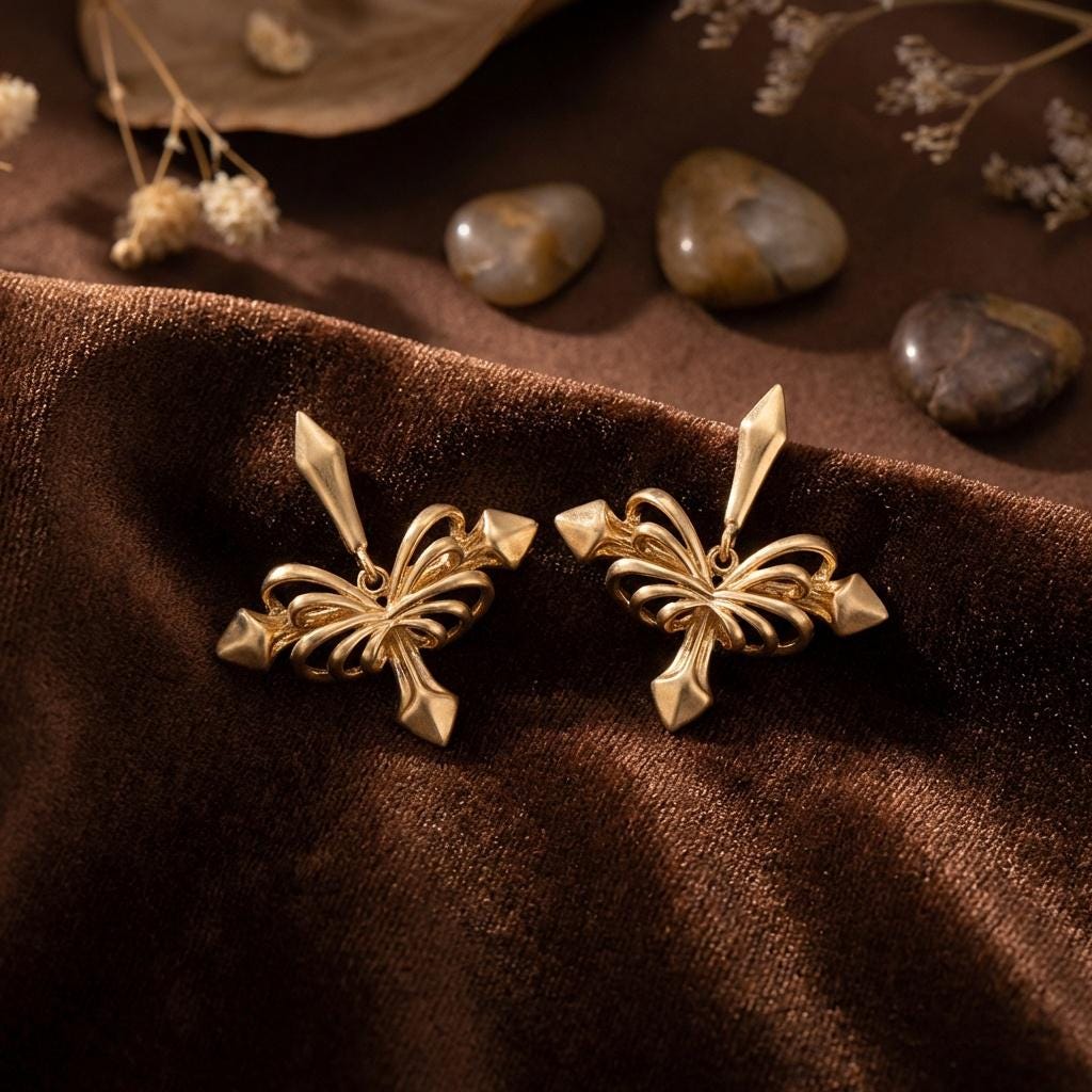 Gothic Crossbow Earrings