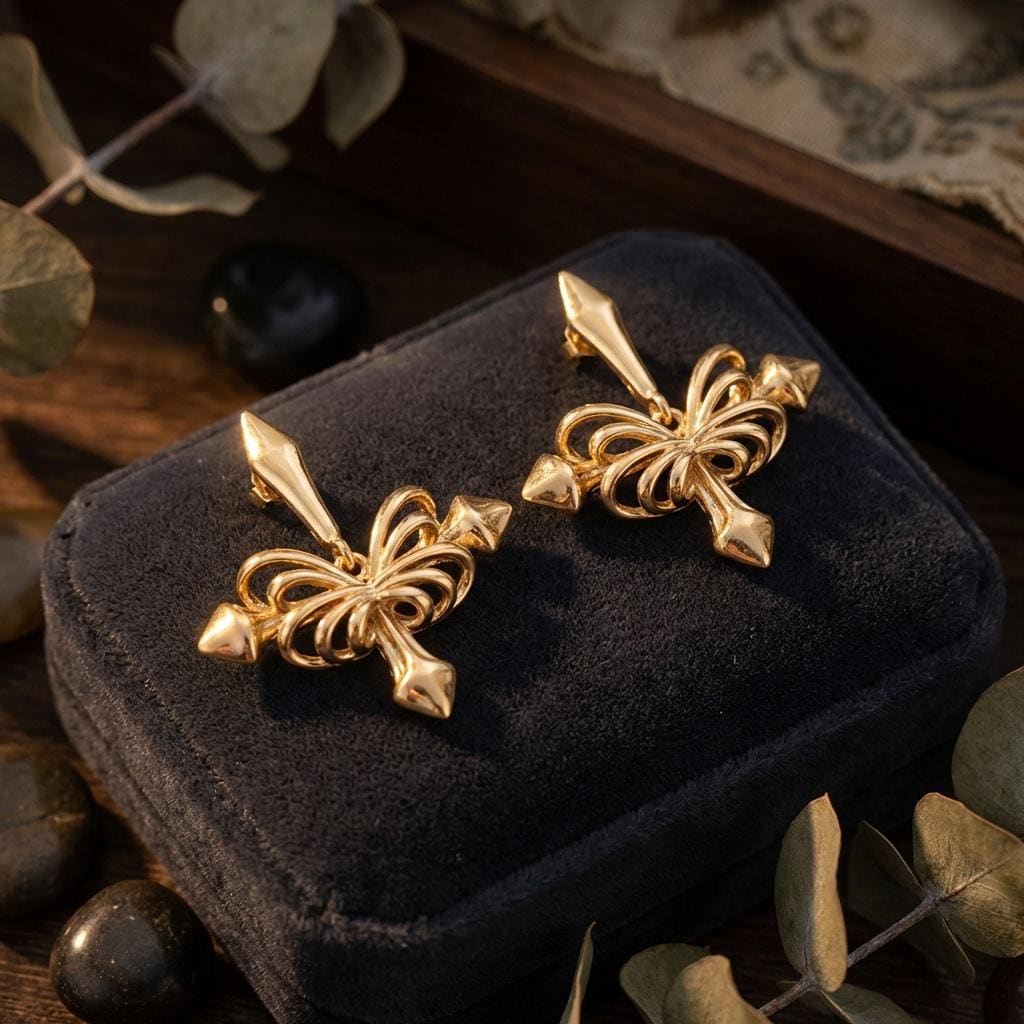 Gothic Crossbow Earrings