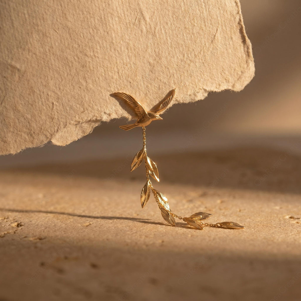 Swallow Olive Branch Earrings