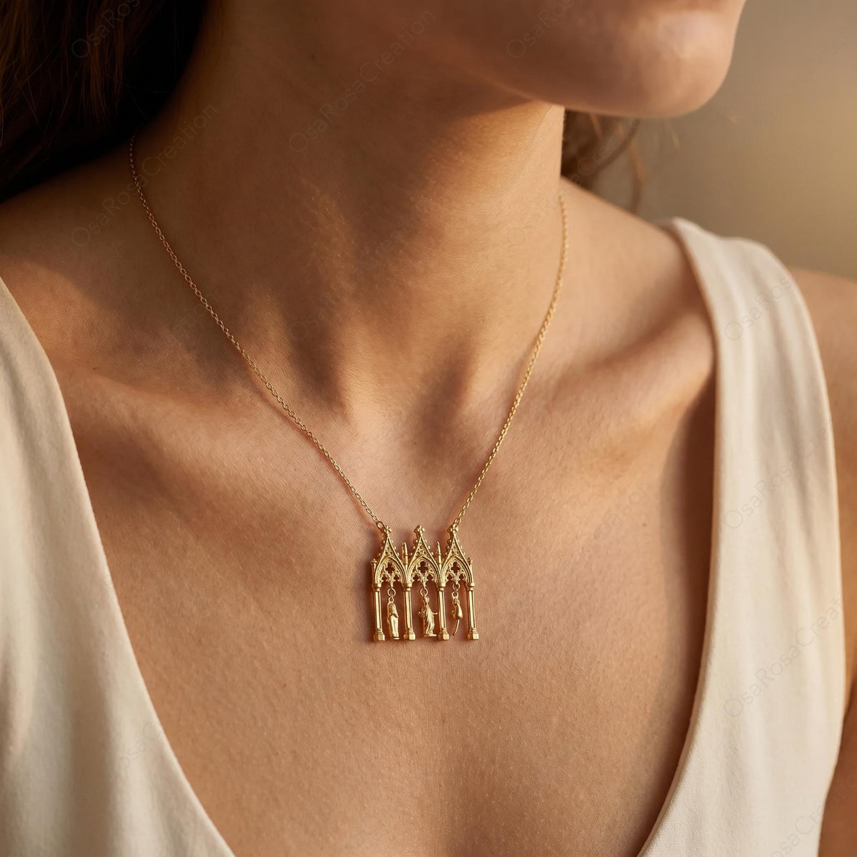 Cathedral Cat Necklace