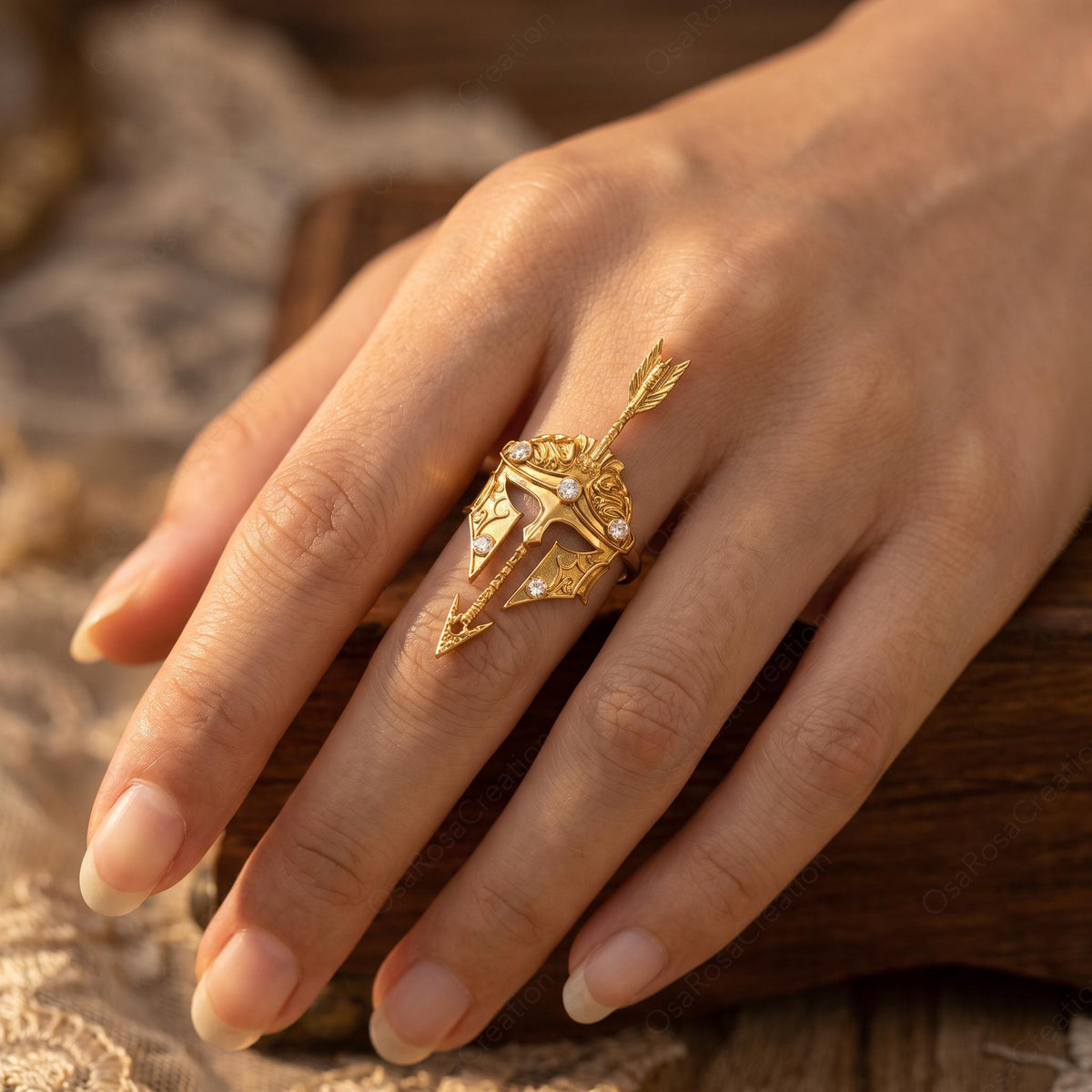 Spartan Helmet Ring