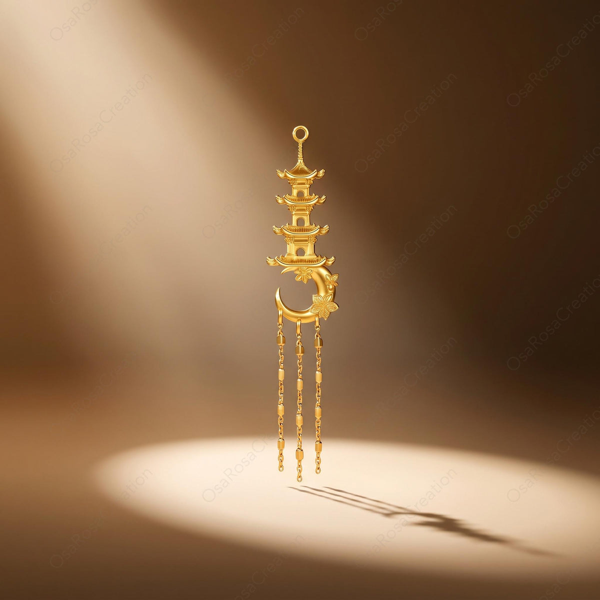 Moon Pagoda Earrings