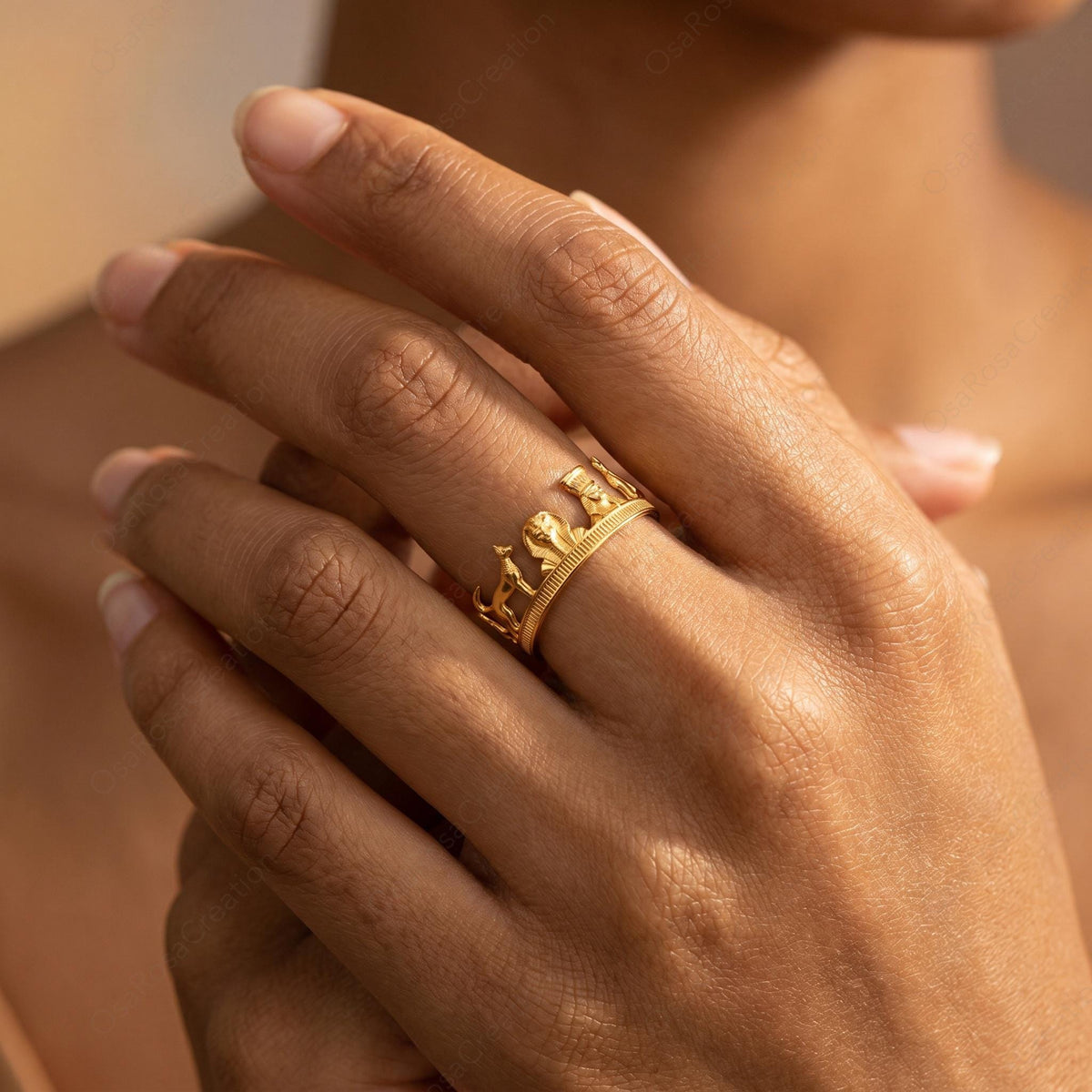Anubis Temple Ring