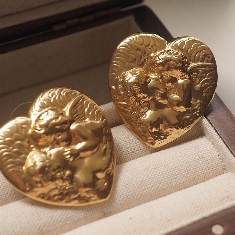 Boucles d'oreilles Cœur de Chérubin