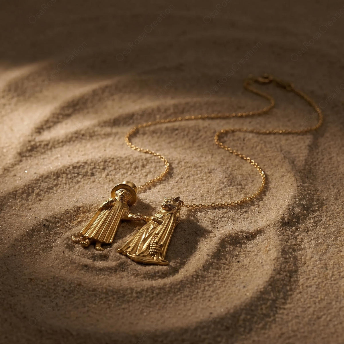 Arnolfini Cat Necklace