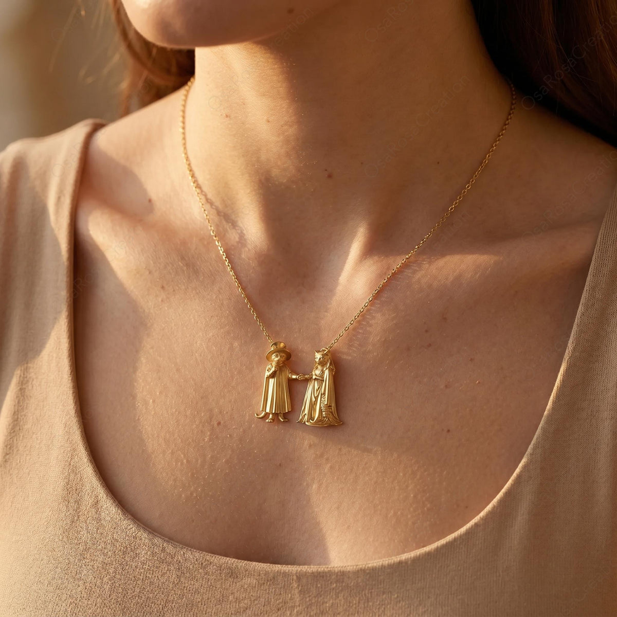 Arnolfini Cat Necklace
