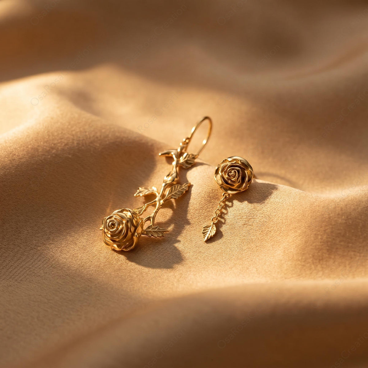 Twin Rose Earrings