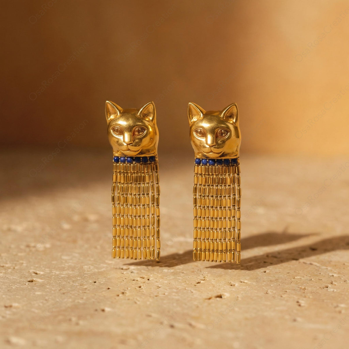 Cat Fringe Earrings